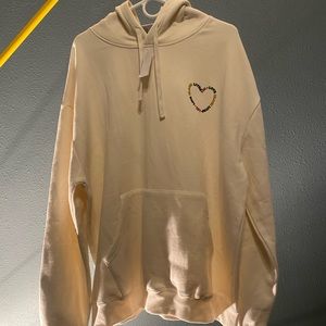 White love all hoodie